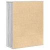 vidaXL Bücherregal Grau Sonoma 60x24x76,5 cm Holzwerkstoff