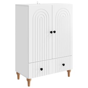 vidaXL Sideboard Wei&szlig; 66 x 34,5 x 95 cm Holzwerkstoff