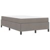 vidaXL Boxspringbett Taupe 120 x 200 cm Stoff