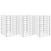 vidaXL Gabionen-Hochbeete 3 Stk. 30x30x50 cm Eisen