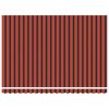 vidaXL Einziehbare Markise Orange und Braun 450 x 350 cm