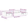 vidaXL Bettrahmen Graues Sonoma 100 x 200 cm Holzwerkstoff