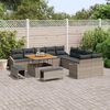 vidaXL Garten-Sofa-Set mit Kissen 13 pcs Hellgrau und Dunkelgrau
