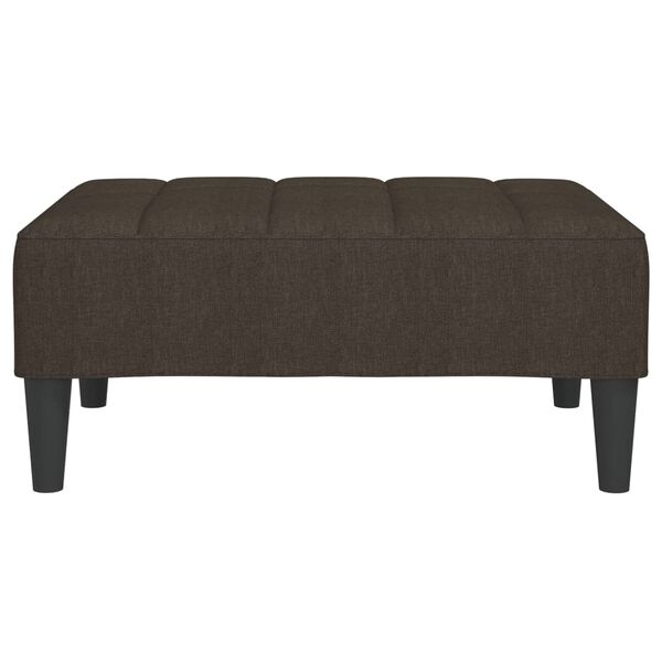 vidaXL Fu&szlig;hocker Dunkelbraun 78x56x32 cm Stoff