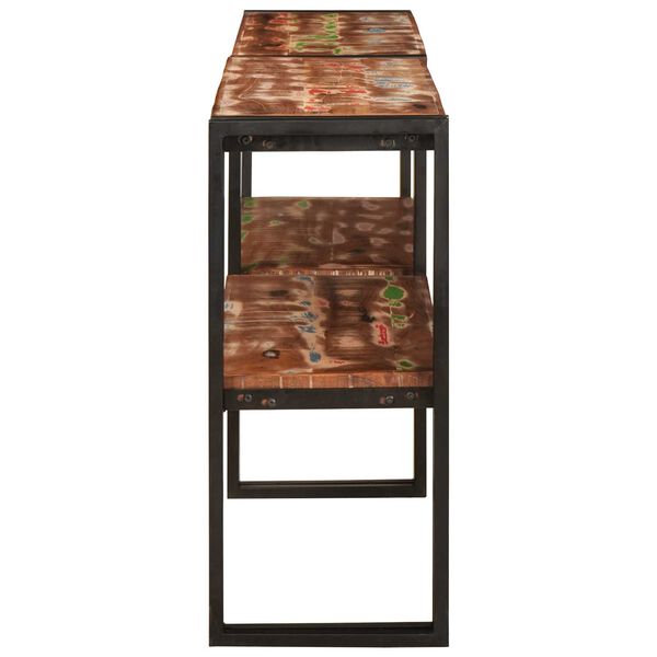 vidaXL Konsolentisch Mehrfarbig 160 x 33 x 75 cm Massives Altholz