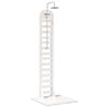 vidaXL Outdoor-Dusche 223 cm Massivholz Kiefer und Edelstahl Wei&szlig;