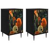 vidaXL Nachttisch ZAANDAM 2 stk. Schwarz Eichen-Optik 36 x 33 x 61 cm