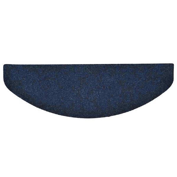 vidaXL Stufenmatten Selbstklebend 15 Stk. 65x21x4 cm Marineblau Halbrund Groß