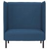 vidaXL Hoher R&uuml;cken Sofa 101cm Blau Stoff