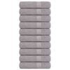 vidaXL Duscht&uuml;cher FROGN 10 Stk. Grau 70x140 cm 360 g/m&sup2;