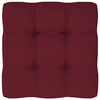 vidaXL Palettenkissen 2 Stk. Weinrot Stoff