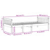 vidaXL Kinderbett ohne Matratze 75x190 cm Massivholz Kiefer