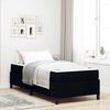 vidaXL Boxspringbett Schwarz 80 x 200 cm Stoff