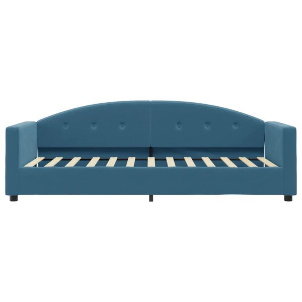 vidaXL Tagesbett mit Matratze Blau 80x200 cm Samt