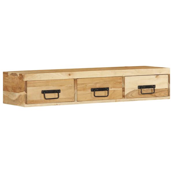 vidaXL TV-Wandschrank 100x30x19 cm Massivholz Akazie