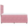 vidaXL Boxspringbett mit Matratze Rosa 90x190 cm Samt