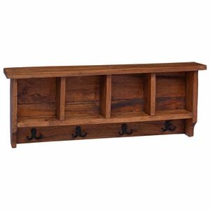 vidaXL Kleiderb&uuml;gel Braun 70 x 11 x 27 cm Massives Mahagoni Holz