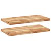 vidaXL Schweberegale 2 Stk. 60x40x4 cm Massivholz Akazie &Ouml;lbehandelt