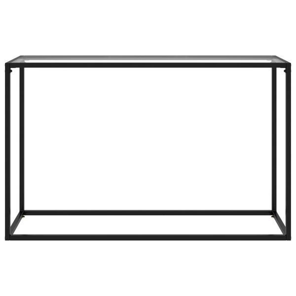 vidaXL Konsolentisch Transparent 120x35x75 cm Hartglas