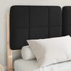vidaXL Bettgestell mit gepolstertem Kopfteil Schwarz 120 x 200 cm