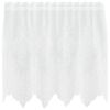 vidaXL Spitzenvorhang Wei&szlig; 100 x 150 cm Polyester