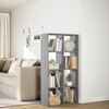 vidaXL Raumteiler-B&uuml;cherregal Grau Sonoma 69,5x29x137,5 cm