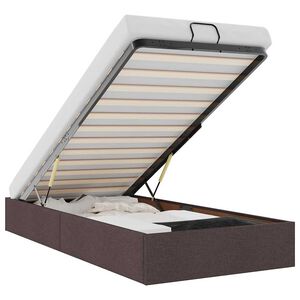 vidaXL Ottoman-Bett ohne Matratze Dunkelbraun 80x200 cm Stoff