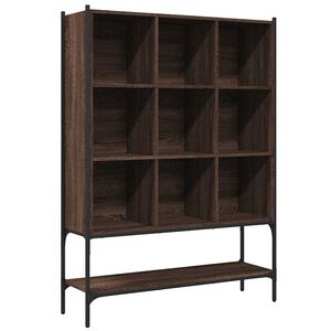 vidaXL B&uuml;cherregal Braun Eichen-Optik 102x30x141,5 cm Holzwerkstoff