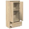 vidaXL Schrank mit Schublade Sonoma-Eiche 55,5x34x119,5 cm