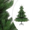 vidaXL K&uuml;nstlicher Weihnachtsbaum Nordmann LED & Kugeln Gr&uuml;n 180 cm