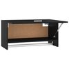 vidaXL Kleiderschrank Schwarz 70x32,5x35 cm Holzwerkstoff