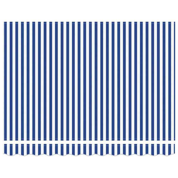 vidaXL Einziehbare Markise Blau und Wei&szlig; 300 x 250 cm