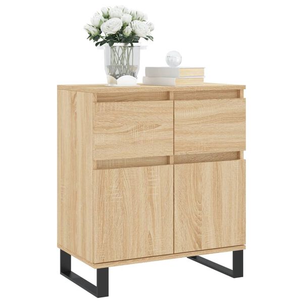 vidaXL Sideboard Sonoma-Eiche 60x35x70 cm Holzwerkstoff