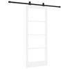 vidaXL Schiebet&uuml;r ORKDAL Wei&szlig; und Schwarz 83 x 202 cm