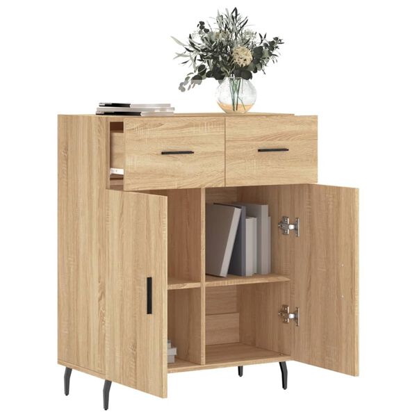vidaXL Sideboard Sonoma-Eiche 69,5x34x90 cm Holzwerkstoff