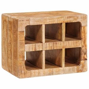vidaXL Weinregal mit Speicher Braun 44 x 30 x 35 cm Massivholz Mango