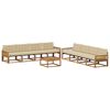 vidaXL Outdoor-Sofagarnitur 9 stk. 8-Sitzer Natur und Beige