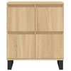 vidaXL Sideboards 2 Stk. Sonoma-Eiche Holzwerkstoff