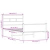 vidaXL Bettgestell ohne Matratze Sonoma-Eiche 107x200 cm Holzwerkstoff