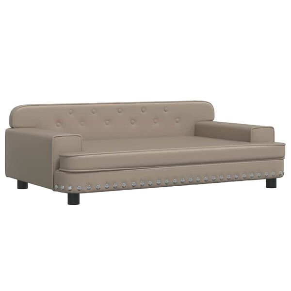vidaXL Hundebett Cappuccino-Braun 90x53x30 cm Kunstleder
