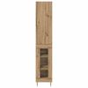vidaXL Highboard 2 pcs Artisan-Eiche Holzwerkstoff