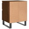 vidaXL Nachttische 2 Stk. Braun Eichen-Optik 40x35x50 cm Holzwerkstoff