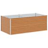 vidaXL Hochbeet Hellbraun 195 x 100 x 68 cm Verzinkter Stahl