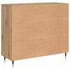 vidaXL Sideboard Artisan-Eiche 90 x 34 x 80 cm Holzwerkstoff