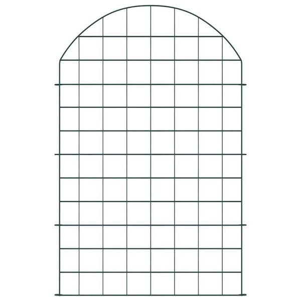 vidaXL Teichzaun Set 8 pcs Gr&uuml;n 50 x 80 cm Stahl