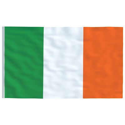 vidaXL Flagge Irlands und Mast Aluminium 4 m