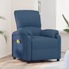 vidaXL Elektrischer Massagesessel Blau Stoff