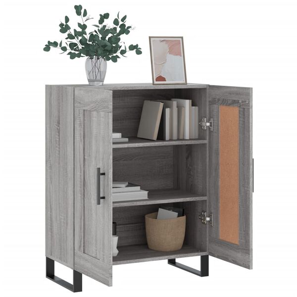 vidaXL Sideboard Grau Sonoma 69,5x34x90 cm Holzwerkstoff