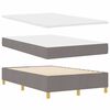 vidaXL Boxspringbett mit Matratze Taupe 120 x 190 cm Stoff