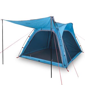 vidaXL Campingzelt 4 Personen Blau Quick Release Wasserfest